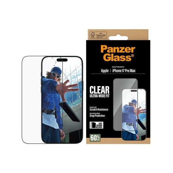 PanzerGlass - Screen Protector - iPhone 17 Pro Max - UWF w. EasyAligner / Electronics