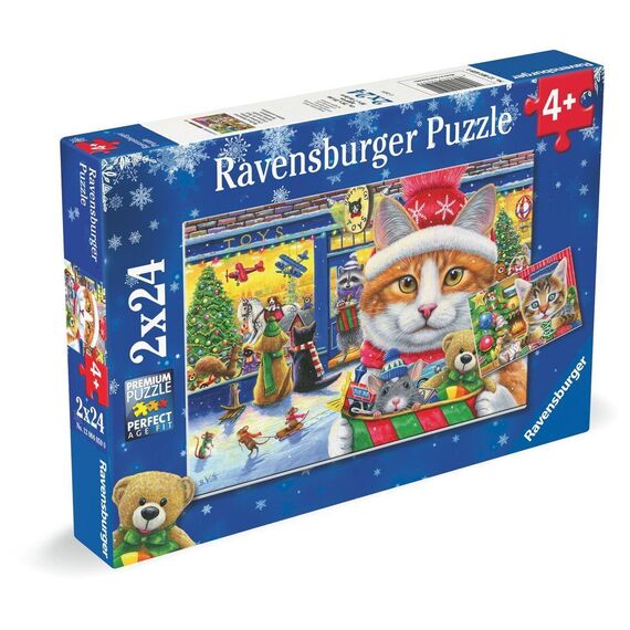Ravensburger - Christmas Kitties 2x24p (12004059) / Toys