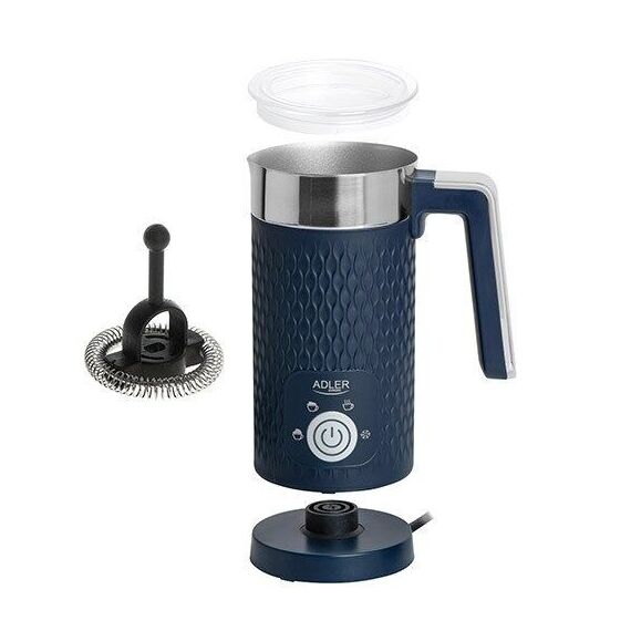 ADLER AD 4494d milk frother/warmer Automatic, Navy blue - Milk foam - Coffee & Beverages - Techbox