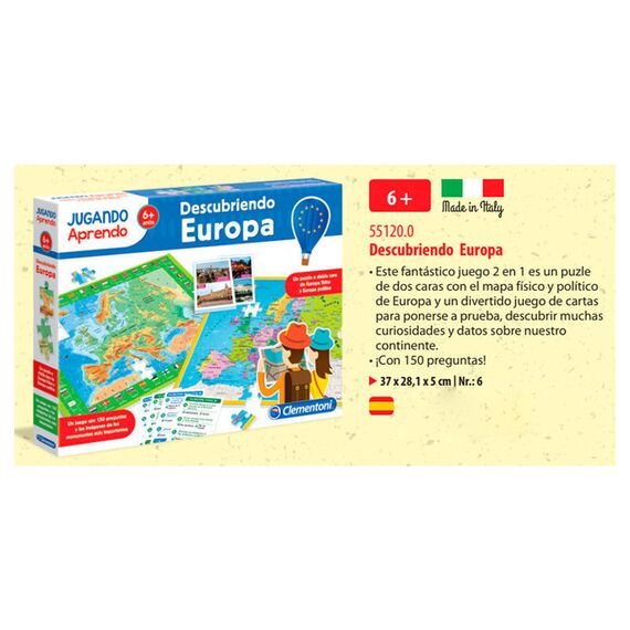 Geo Map Discover Europe in Spanish