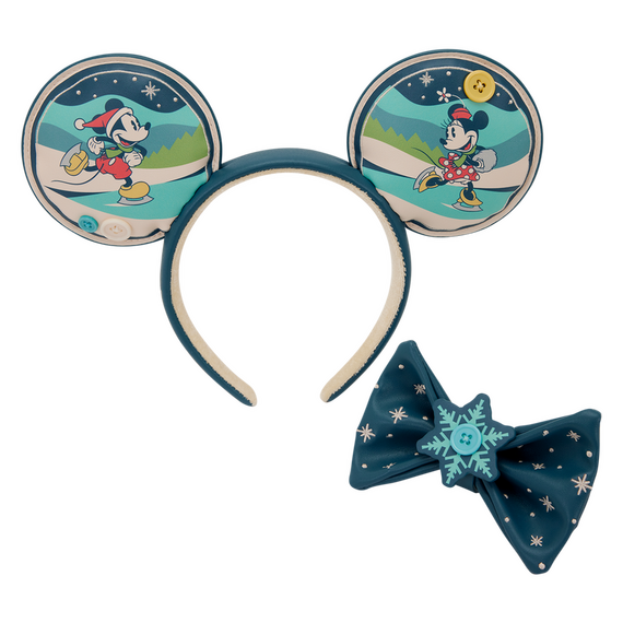 Loungefly Disney Mickey & Minnie Holiday headband