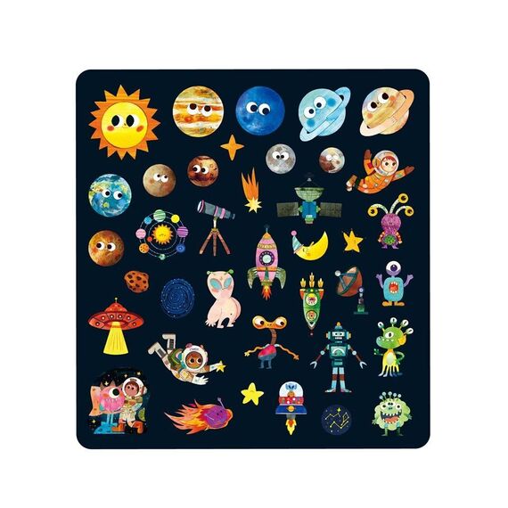 mierEdu - Jelly Stickers - Movable - Space Explorer (ME265) / Toys