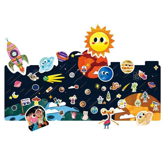 mierEdu - Jelly Stickers - Movable - Space Explorer (ME265) / Toys