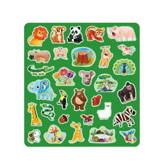 mierEdu - Jelly Stickers - Movable - Wild Animals (ME262) / Toys
