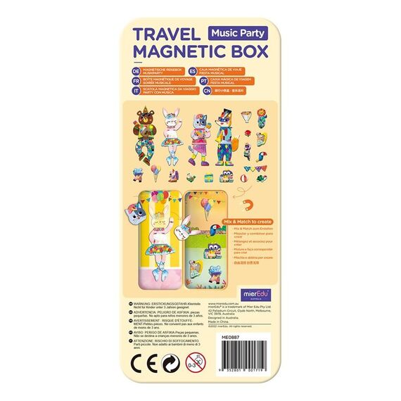 mierEdu - Magnetic Travel Box - Music Party - (ME0887) / Toys