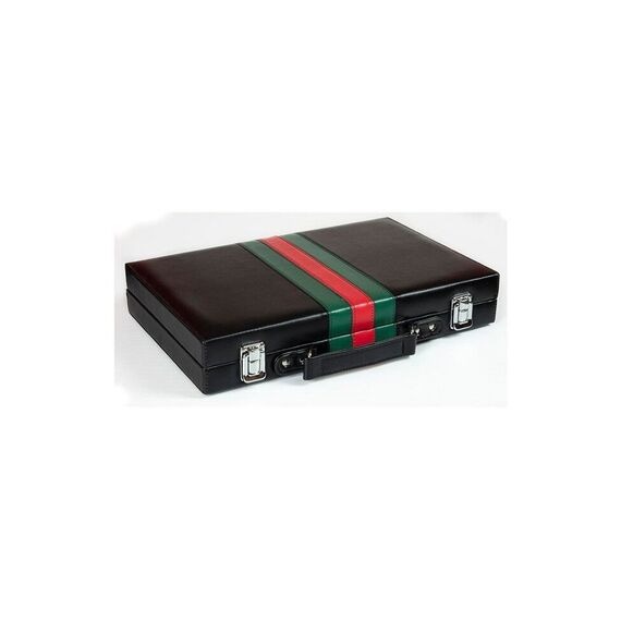 Backgammon in leather case (10416) / Toys