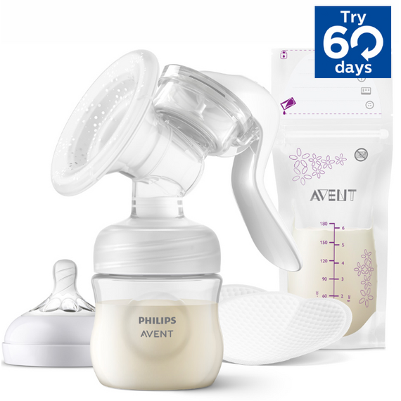 Philips Avent - Manual breast pump for comfortable expressing, regular set / Baby and Children