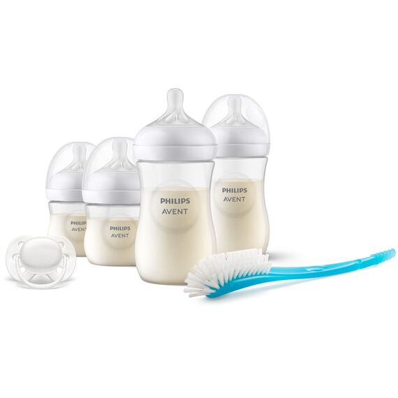 Philips Avent - Natural Response + 4 Bottles + ultra soft pacifier + Bottle brush / Baby and Children
