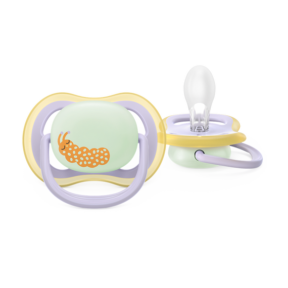 Philips Avent - Ultra air soother, Nighttime, 0-6m, yellow/purple / Baby and Children