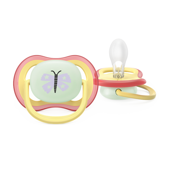 Philips Avent - Ultra air soother, Nighttime, 0-6m, yellow/purple / Baby and Children