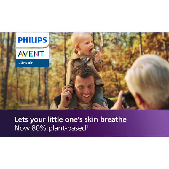 Philips Avent - Ultra air soother, Nighttime, 18m+, Yellow/blue / Baby and Children