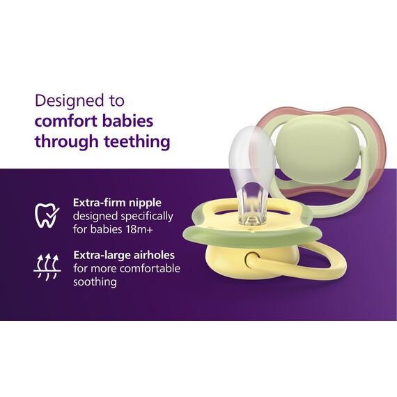 Philips Avent - Ultra air soother, 0-6m, Light green/light blue / Baby and Children