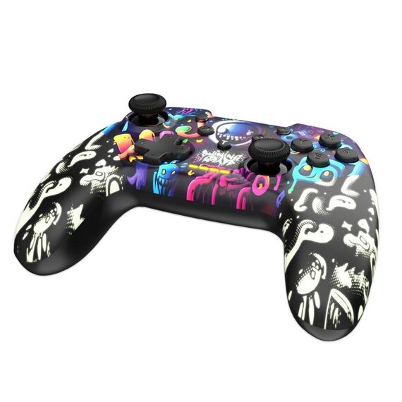 Trade Invaders - Shining Graff Wireless Controller - Switch/PC (Glow in the Dark Paint) / Nintendo Switch | Techbox