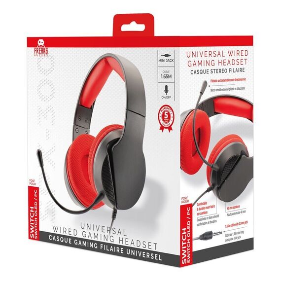 Trade Invaders - Universal Headset SPX-300 - Switch (Red) / Nintendo Switch | Techbox
