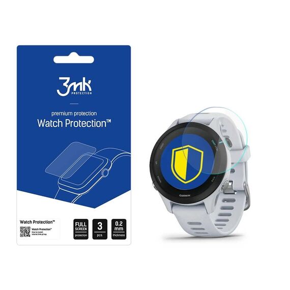 3mk Watch Protection? v. FlexibleGlass Lite hybrid glass on Garmin Forerunner 255s Music - Accessories - Smartwatches & Accessories - Techbox