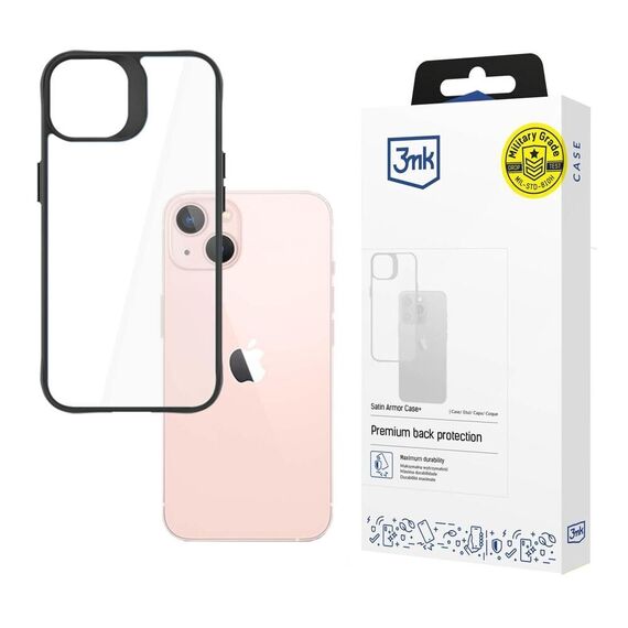 3mk Satin Armor Case+ Series iPhone 14 Plus - Black | Techbox