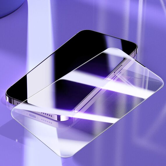 Baseus Full Screen Tempered Glass for iPhone 14 Pro with Speaker Cover 0.3mm + Mounting Frame - Apple iPhone - Screen & Camera Protection - Techbox