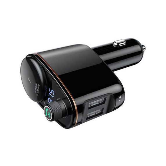 Baseus S-06 Bluetooth/USB car FM transmitter (Overseas Edition) - black | Techbox