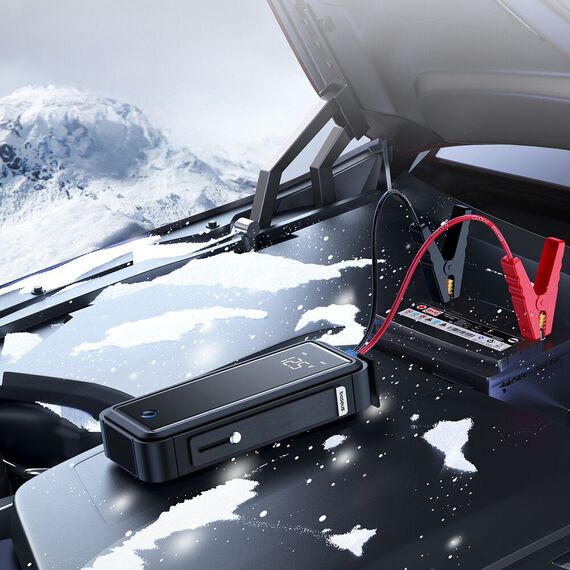Jump starter with supercapacitor Baseus Super Energy Mega Series BS-CH007 3000A 12V USB-C / EC8 / DC - gray | Techbox