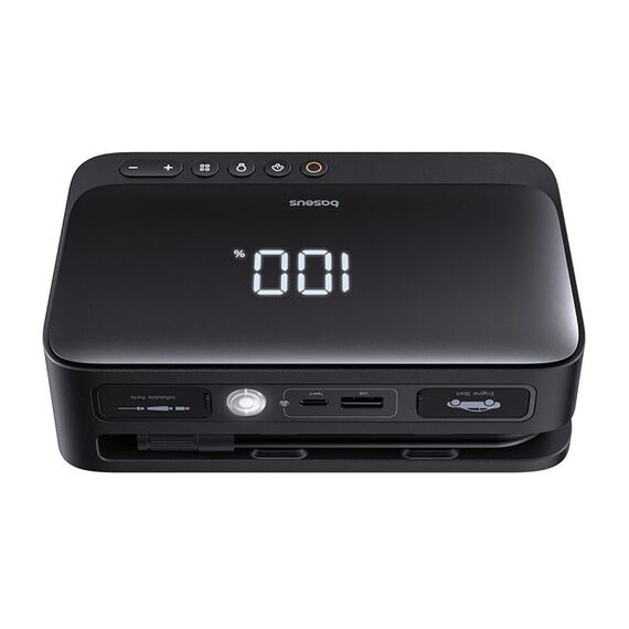 Jump starter Baseus Super Energy BS-CH013 4in1 600A with flashlight / powerbank 6000mAh / compressor - black | Techbox