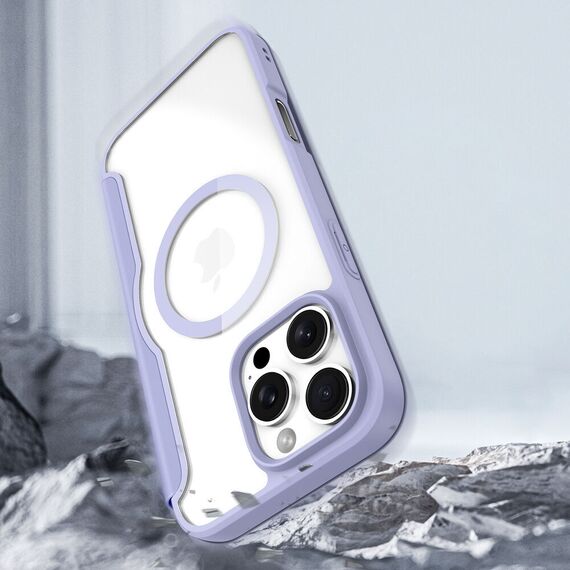 Dux Ducis Skin X Pro iPhone 16 Pro Max Case with MagSafe and Flip Cover - Purple | Techbox