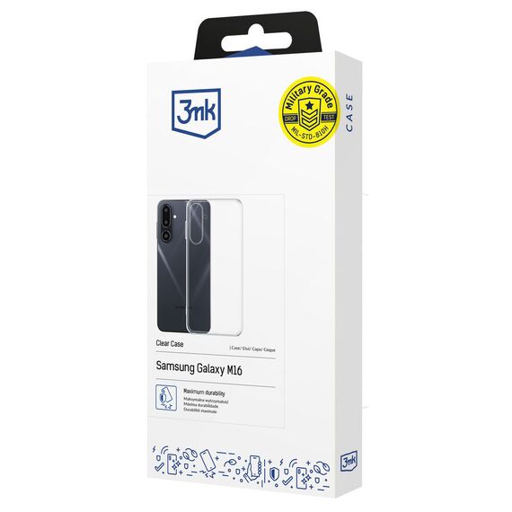 3mk Clear Case for Samsung Galaxy M16 5G - transparent - Uncategorized Cases (2) - Cases - Techbox
