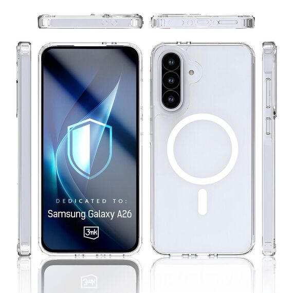 3mk Armor MagCase for Samsung Galaxy A26 5G - Transparent