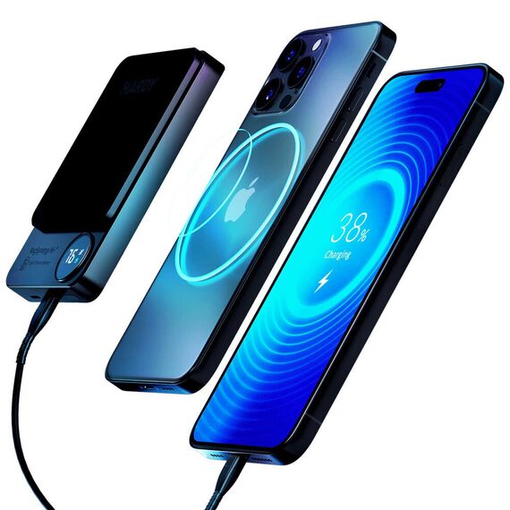Powerbank 3mk HARDY MagSynergy Ni+ 5,000mAh 22.5W USB 1C1L - black - Powerbanks - Smartphone Chargers - Techbox