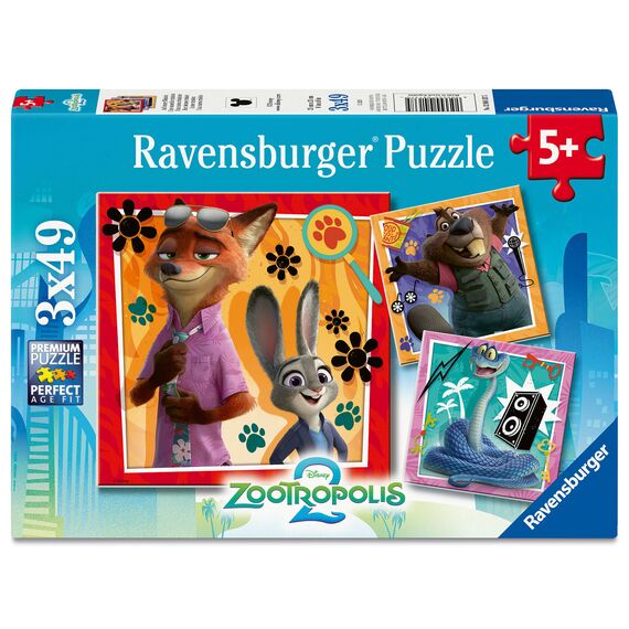 Ravensburger - Zootopia 2 3x49p (12004137) / Toys - Puzzles - Gifts - Techbox