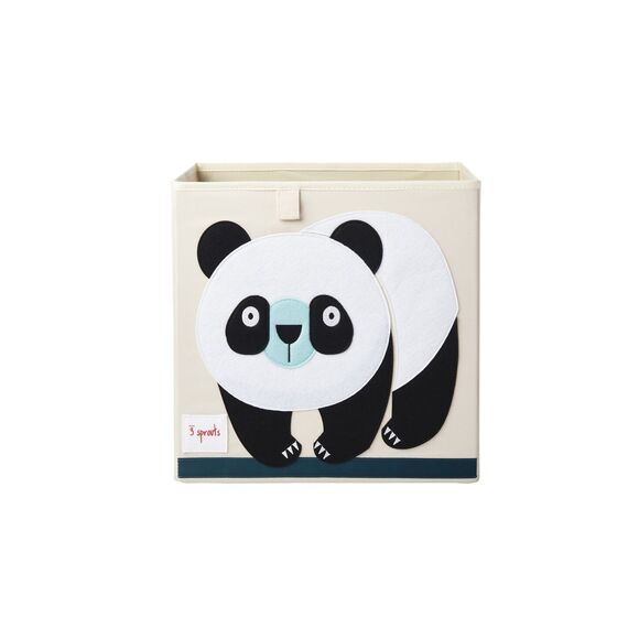 3 Sprouts - Storage Box - Black & White Panda / Baby and Children