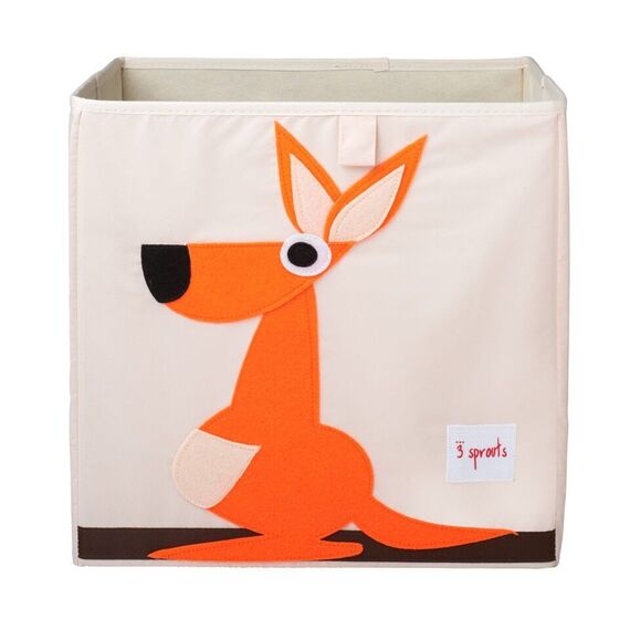 3 Sprouts - Storage Box - Orange Kangaroo / Baby and Children