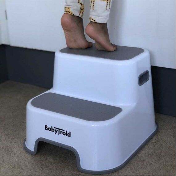 BabyTrold - 2-Step Stool - White (19-03HT2) / Baby and Children