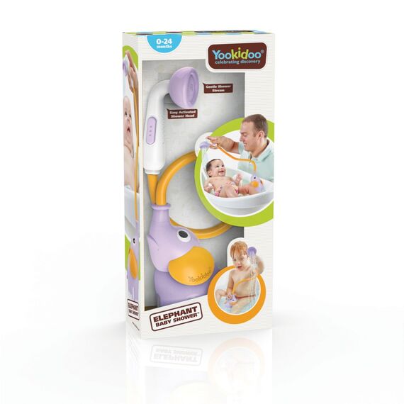 Yookidoo - Elephant Baby Shower - Purple (YO40160) / Toys