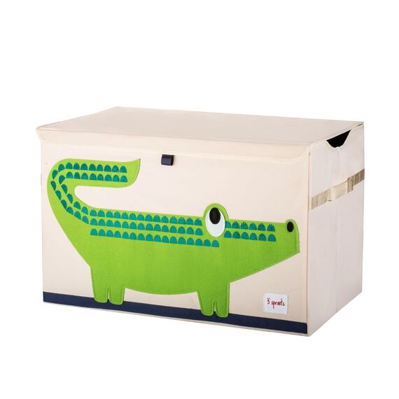 3 Sprouts - Toy Chest - Green Crocodile / Baby and Children