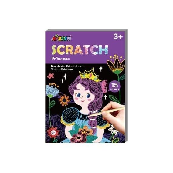 Avenir - Mini Scratch Book - Princess (58CH221658) / Toys