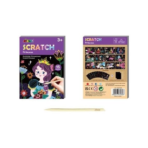 Avenir - Mini Scratch Book - Princess (58CH221658) / Toys