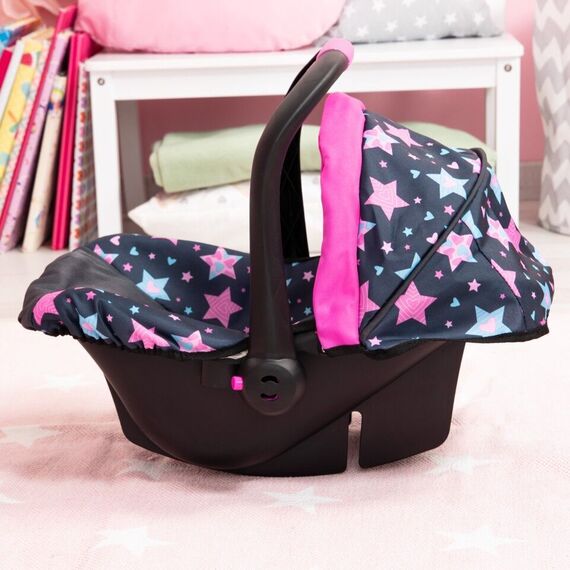 Bayer - Deluxe Car Seat for Dolls - Stars (67906AA) / Toys