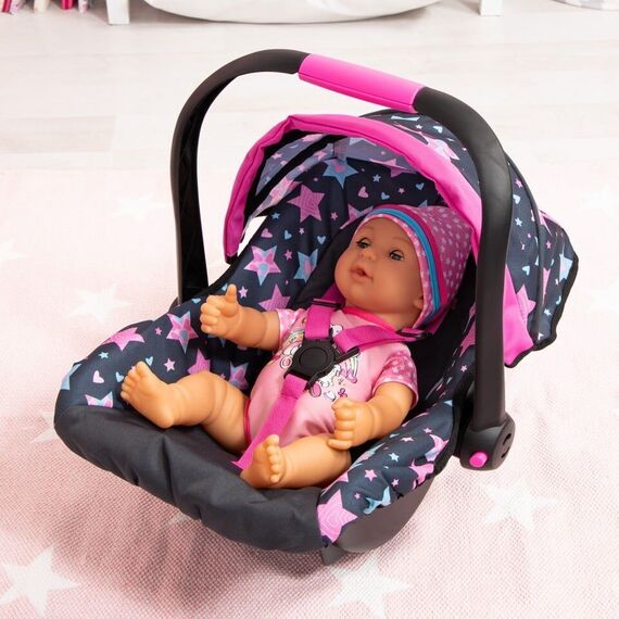 Bayer - Deluxe Car Seat for Dolls - Stars (67906AA) / Toys