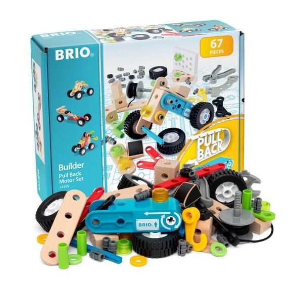 BRIO - Builder Pull back motor set - 67 pieces (34595) / Toys