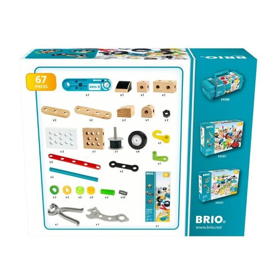 BRIO - Builder Pull back motor set - 67 pieces (34595) / Toys