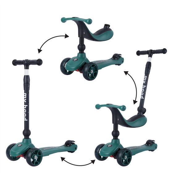 My Hood - Kick'n Ride Scooter - Green (505143) / Toys