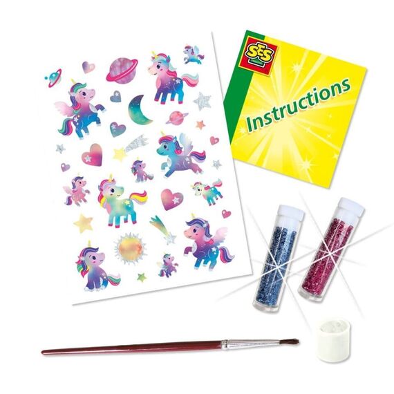 SES Creative - Tattoos - Unicorn Galaxy - (S14764) / Toys
