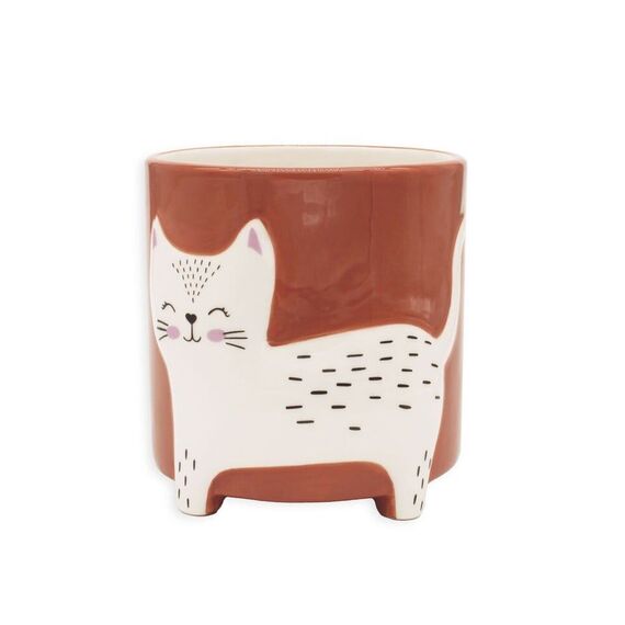 Winkee - Flower pot bowl - Flower pot cat - 13 cm / Gadgets
