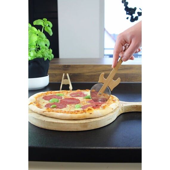 Winkee - Pizza Cutter - Guitar Pizza Cutter with Stand / Gadgets