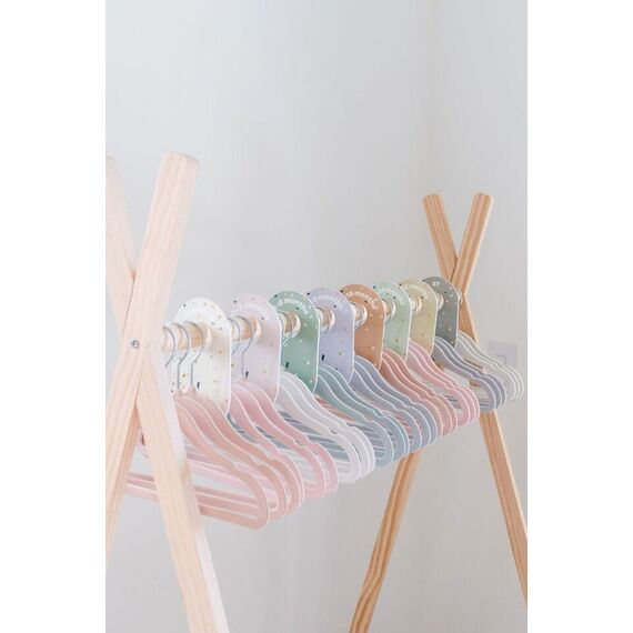 3 Sprouts - Velor Hanger 15 pcs Pink / Baby and Children