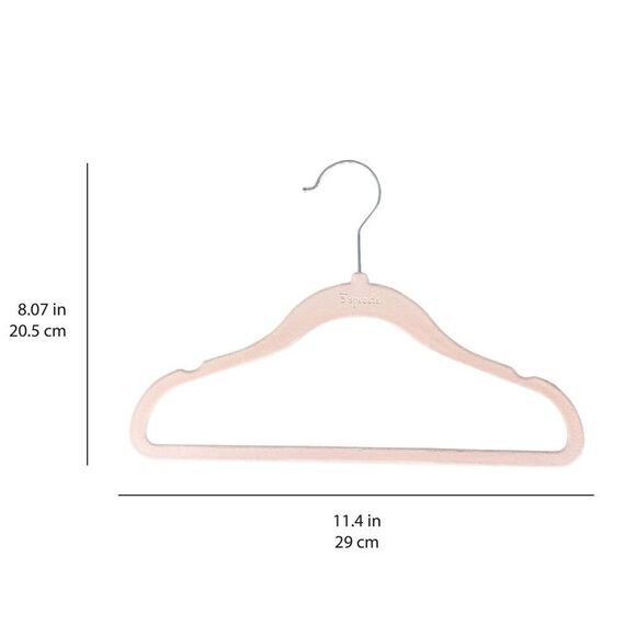 3 Sprouts - Velor Hanger 15 pcs Pink / Baby and Children