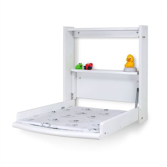 BabyTrold - Changing table for wall incl. mattress White / Baby and Children