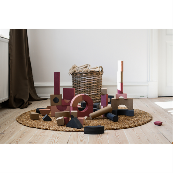 BabyTrold - foam building blocks - Dusty Rose (18-49DR) / Toys
