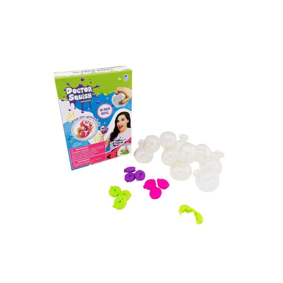 Doctor Squish - Squishy Pack Refill V2 10 Balloons + Clips (107401) / Toys