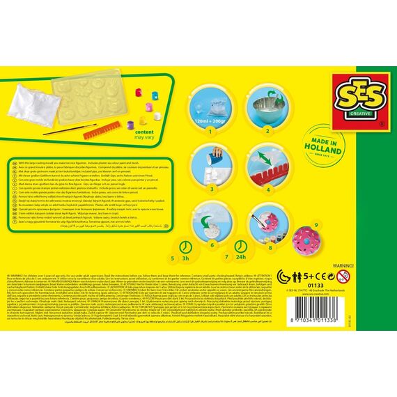 SES Creative - Casting & painting - happy figures - (S01133) / Toys